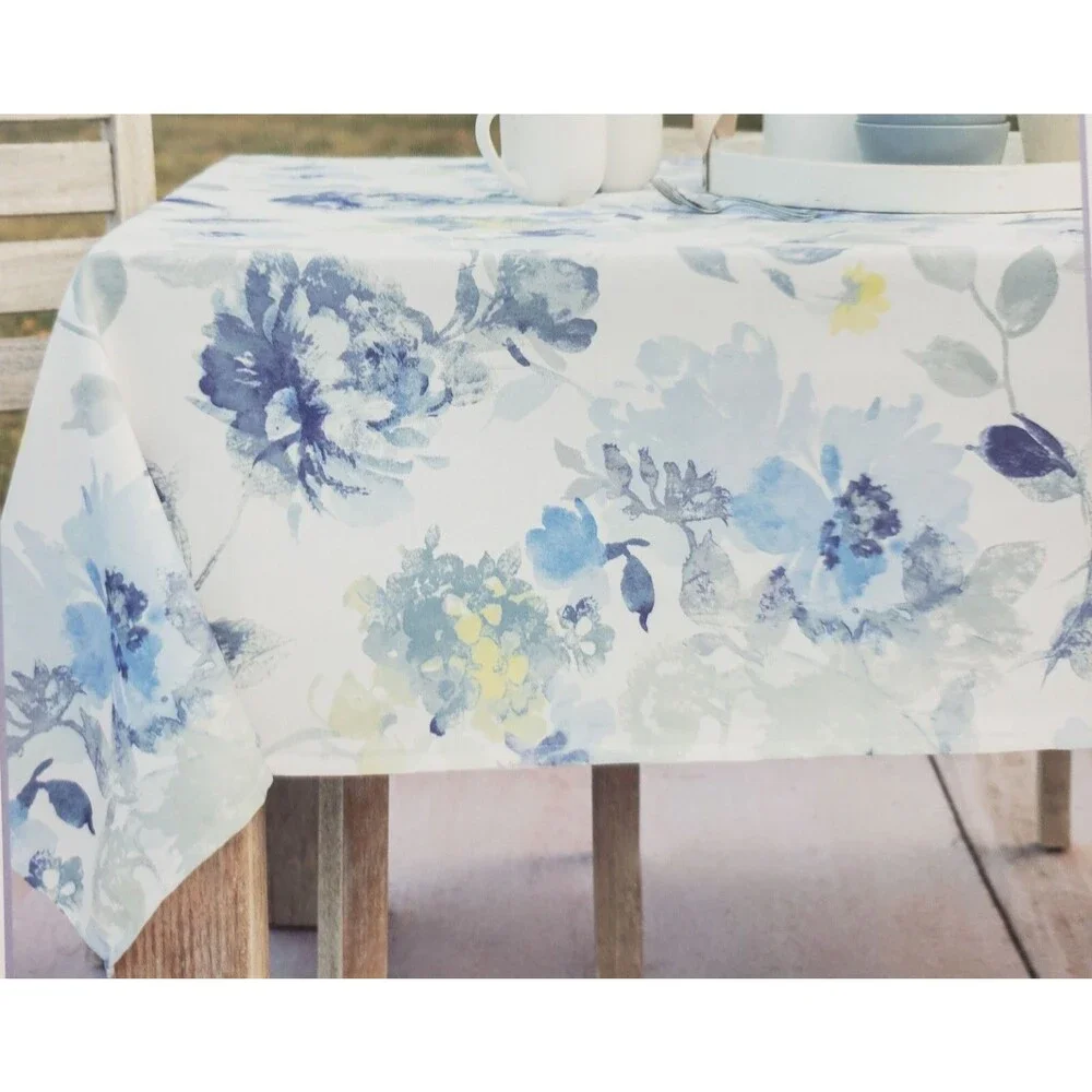 Textured Printed Fabric Tablecloth 60